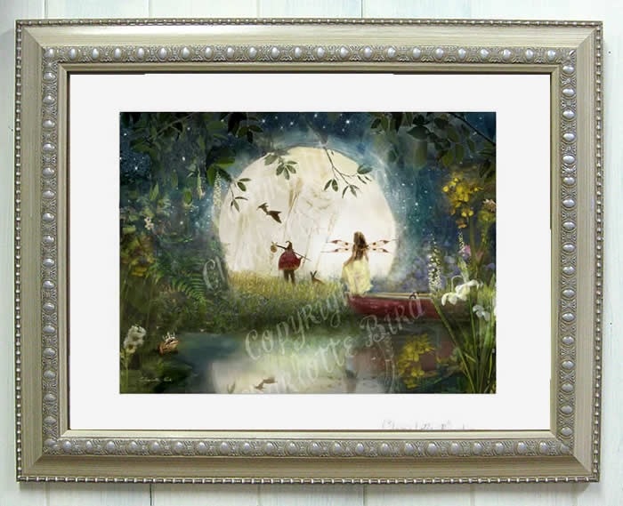 妖精☆開運絵画　フェアリー　フォトグラフ額装　波動絵　木製2L判フレーム付き 楽天市場】天使 妖精 絵画 ムーン フェアリー フォトグラフ