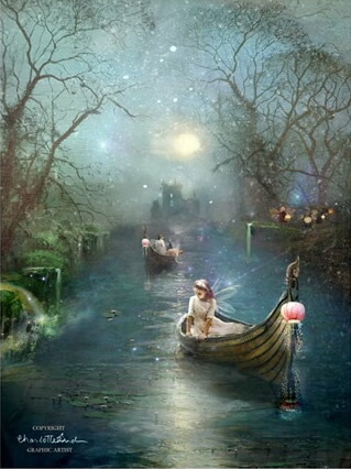 楽天市場】天使 妖精 絵画 ア スプリング ギャザリング （春の