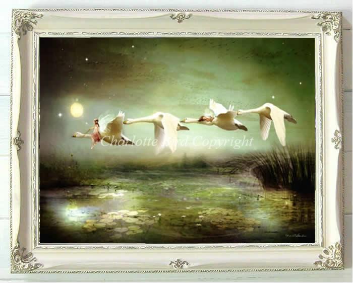 楽天市場】天使 妖精 絵画 ムーンフェアリー シャーロット