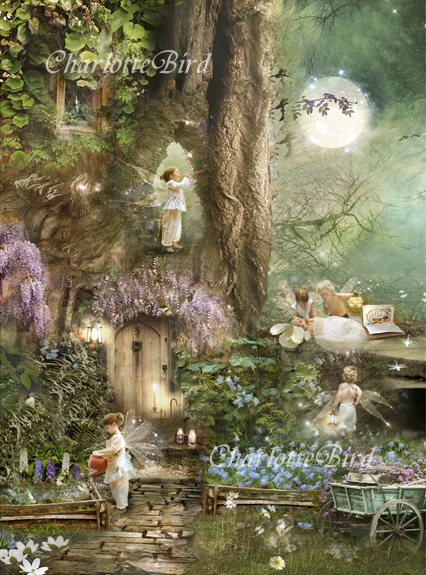 楽天市場】天使 妖精 絵画 ムーンフェアリー シャーロット