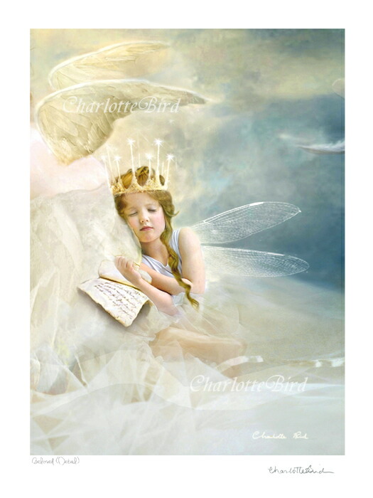 楽天市場】天使 妖精 絵画 ロック ア バイ ベイビー「おやすみなさい