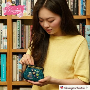 ベンデューラ ロンドン クリップパース ザ・ブックバインダーズ がま口 コインパース 小銭入れ ミニ財布 かわいい レディース 古書店デザイン 英国ブランド イギリススタイル ギフト
