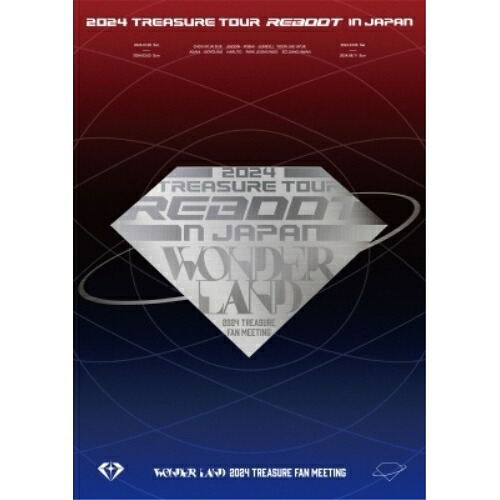 ▼DVD / TREASURE / 2024 TREASURE TOUR(REBOOT) IN JAPAN + 2024 TREASURE FAN MEETING～WONDERLAND～ (3DVD(スマプラ対応)) (通常盤) / AVBY-97250[11/06]発売