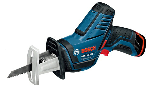 ボッシュ電動工具　10.8Vコードレスセーバーソー　GSA10.8V-LIN【2.0Ahバッテリー×2個・充電器・ケース付】