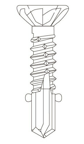 フジニッテイ ド危険性 鋼板用螺旋釘 ユニクロ サラリブ・リーマー付 DR-4870R 4.8×70粍【大箱/150本×10箱】