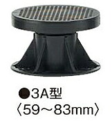 フクビ　マルチポスト　MPST3A（高さ調整範囲59～83mm）【1ケース/100個入】｜ケンチクボーイ