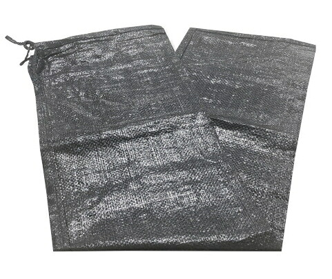 SC UV黒いこと 枕土のう袋 【UV剤入り口・入口・3年耐候型】 黒土嚢袋 250×900粍 口紐付き PE10×10【200枚入】【※400枚ごとに貨物輸送800円かかります】