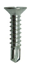 九飛勢螺　ピアスビス　ドリルネジ　FLAT（皿）　ステンSUS410（スズメッキ）　5×40mm【700本入】　ZF540