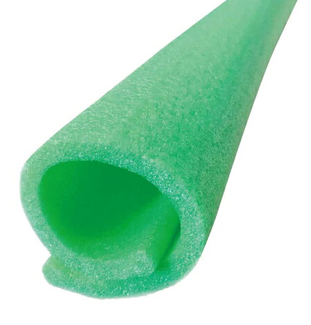 SC　養生グッドカバー　75-120（グリーン/内径75-120mm&times;1700mm）フリーサイズ【1ケース/40本入】【※事業所送りのみ/個人様宅への配送はできません】｜ケンチクボーイ