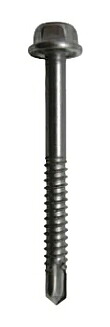 九飛勢螺 ピアスビス ドリルネジ HEX(六角) ステンSUS410(パシペート) 6×150mm【100本入】 4H6150|ケンチクボーイ