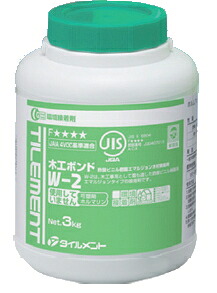 タイルメント　木工用ボンド　W-2（3kgポリ容器）【1ケース/6缶入】