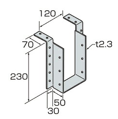 山菱 （C）梁受け金物 BH3-210（釘付）【1ケース/10個入】