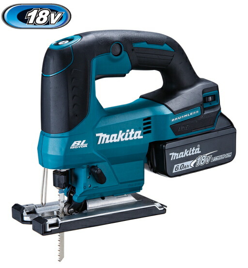 マキタ電動物の具 18V申し受ける式ジグソー JV184DRG【BL1860B×1個・申し受ける器DC18RF・容れもの付】
