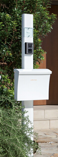 コーワソニア デザインポスト Luce(ルーチェ)用機能門柱 ※ポスト本体・インターホンは別売です