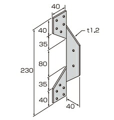 山菱 （C）あおり止め金物 TW-23（釘なし）【1入れもの/100枚入】