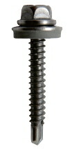 九飛勢螺 ピアスビス ドリルネジ シールHEX（BW付） ステンSUS410（パシペート） 5×35mm【350本入】 4CH535W
