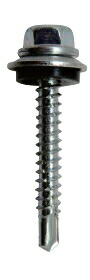 九飛勢螺 ピアスビス ドリルネジ シールHEX 鉄メッキ 6×19mm【400本入】 CH619