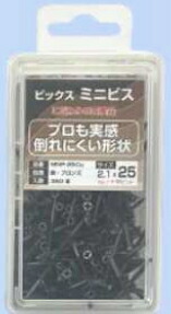 天野製作所　ビックス　ミニビス（ブロンズ）　ミニパック　MNP-38Cu　2.1×38mm【1ケース/250本入×18パック入】