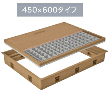 JOTO（城東テクノ）　高気密型床下点検口（標準型）　SPF-R4560F12-BB（ブラックブラウン）