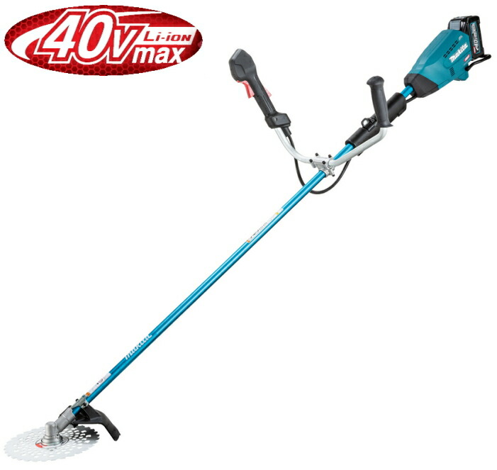 マキタ 草刈機　40Vmax充電式草刈機（Uハンドル/左右非対称）【草刈刃230mm】　MUR016GRM【BL4040&times;1個・充電器付】｜ケンチクボーイ