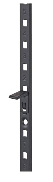 スガツネ LAMP ステンレス鋼鋼製棚柱（SUS430） SPE-1820BL（焼付塗り付ける黒いこと） 1820粍 120-025-833【1入れもの/100本入】 ※棚受金物は別売