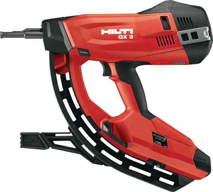HILTI（ヒルティ）　ガス式鋲打機　GX3（ガス・ピンは別売）【ケース付】｜ケンチクボーイ