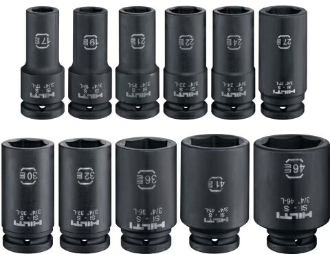 HILTI(ヒルティ) ディープインパクトソケット【差込角19mm】 SI-S 3/4"-46 L 長さ90mm|ケンチクボーイ