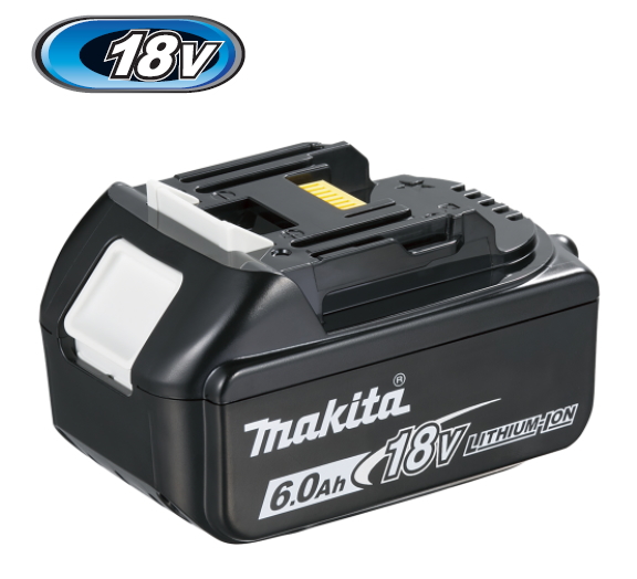 マキタ電動工具　18Vスライド式バッテリー【高容量6.0Ah】　BL1860B（残量表示機能付）　A-60464【マキタ純正品】画像
