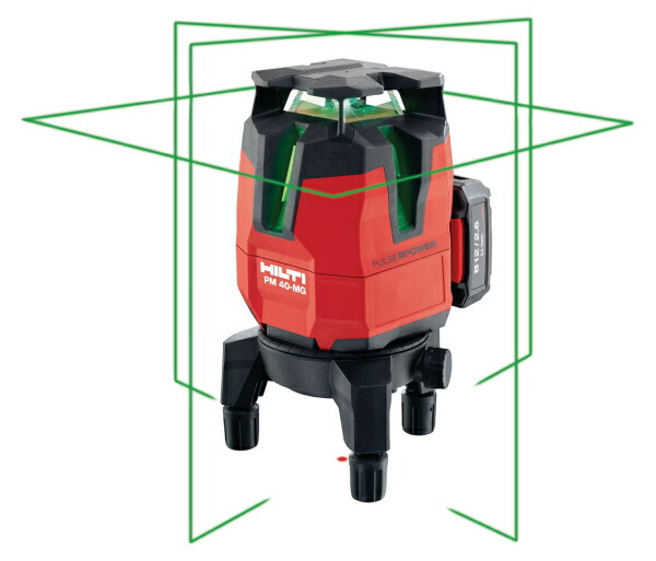 楽天市場】HILTI（ヒルティ） グリーンレーザー墨出し器 マルチラインレーザー PM40-MGキット【受光器・三脚付】 : ケンチクボーイ