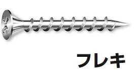 山喜工業 コーススレッド（フレキ） ユニクロ 3.8×28粍 W28F（全螺旋釘）【1入れもの/1000本×10箱入】