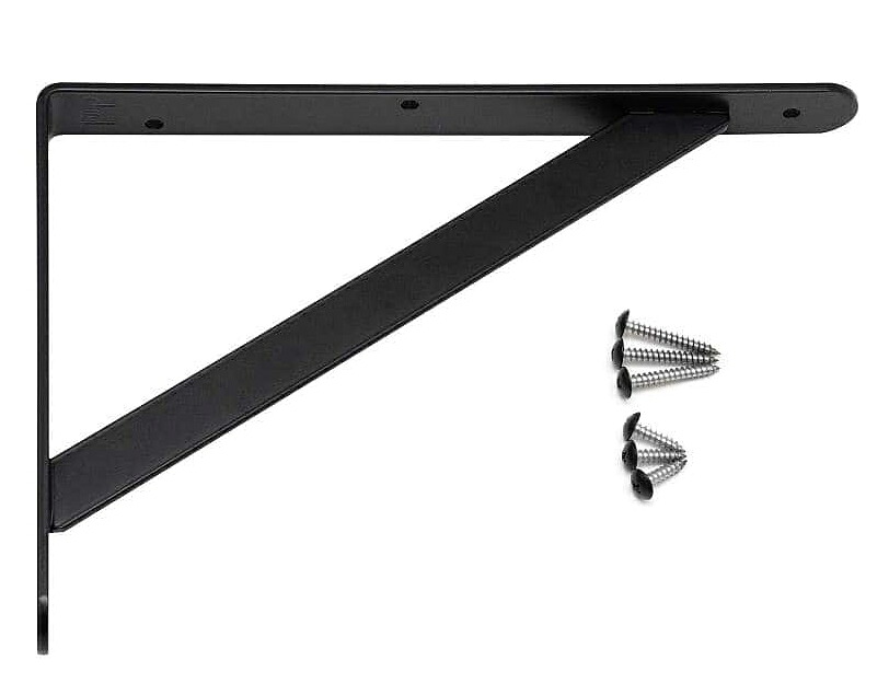 スガツネ　LAMP　重量用棚受　DFBK-E300-BL（マットブラック）　A寸法295mm　120-050-745【1ケース/10個入】
