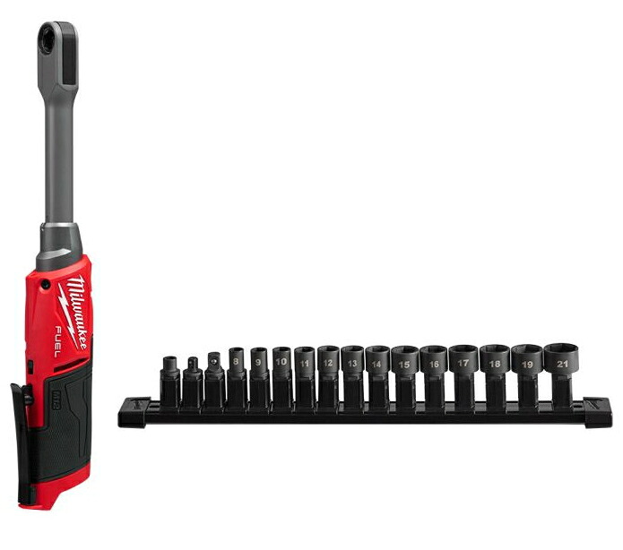 ミルウォーキー 【M12 FUEL】12V申し受ける式INSIDERパススルーラチェット M12 FPTR-0 JP（本体のみ）【乾電池・申し受ける器・容れものは別売】 電動工具本体-穴あけ・締付工具-花・ガーデン・DIY
