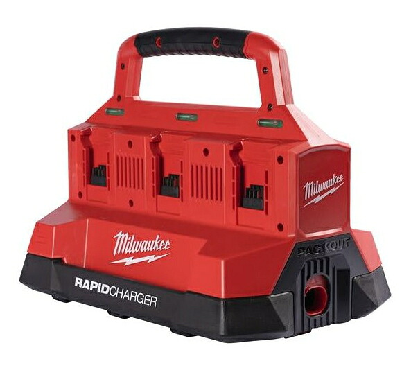 ミルウォーキー　【M18】PACKOUT 6口充電器（18V用）　M18 PC6 JP｜ケンチクボーイ