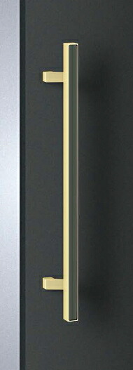 UNION（ユニオン）　ドアハンドル　アルミ　ユニフロストペイルゴールド＋ステンレス　エナメルハイグロス　T1262-26-891【内外/1組】
