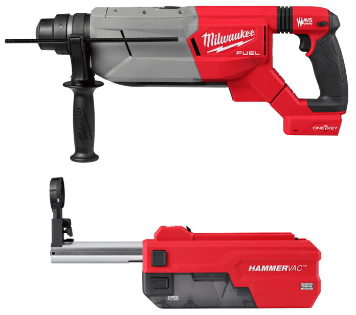 ミルウォーキー 【M18 FUEL】18V申し受ける式Dハンドルハンマードリル集塵機一揃いの道具（SDS-PLUS）【32粍】 M18 FHPDDEXL-0C JP（本体のみ+集じんアダプタ）【蓄電池・申し受ける器・入れものは別売】