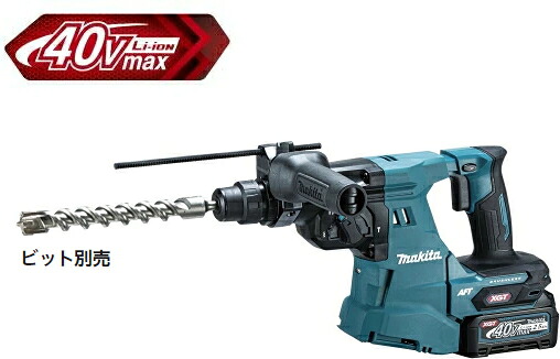 マキタ電動手道具 【28粍】40Vmax申し受ける式鉄鎚せん孔機（集じん取り合わせなし） HR011GRDX【蓄電池BL4025×2個・申し受ける器DC40RA・入れもの付】（SDSプラスシャンク） ※無線電話連絡相応う/無線電話単一のものは別売