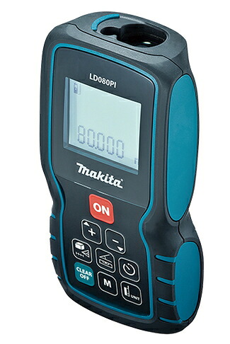 マキタ電動工具　レーザー距離計【80m/高機能タイプ/業務用】　LD080PI【ソフトケース・ストラップ単4アルカリ乾電池2本付】