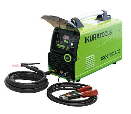 【特価品!!】育良精機 100V/200V兼用盛りだくさんデジタル抑えつけるAC/DC心臓の鼓動TIG溶接機 ISK-LT201AD2