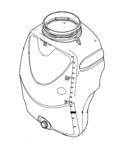 マキタ電動物の具 取りつくろう部分品 医薬品貯蔵タンク15L MR0A131433