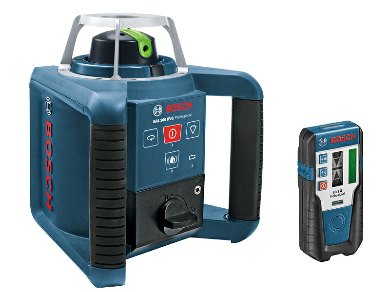 ボッシュ電動物の具 ローテティングレーザー GRL300HVG（遠隔操作・受光器・入れもの付）【※三脚架は別売】