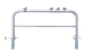 サンポール 車止め アーチ形 ピコリーノ 差込式カギ付 φ60.5×W1500×H650 AH-7SK15P-650【受注生み出すこと品】 【※製造会社直送品の目的必要経費取り替えっこ便はご受け入れるになれません】【人間宅送りとどけるの切っ掛けは都度貨物輸送お積もり書きとなります】 3989