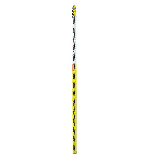 シンワ測定　アルミスタッフII　7m5段　表面10mmピッチ 裏面1mmピッチ目盛付　73268【※メーカー直送品のため代金引換便はご利用になれません】