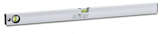 EBISU エビス 【特注品】羅針盤付第一義的気泡管水準器 3500粍 ED-350MN 本体色合い：しろがね色