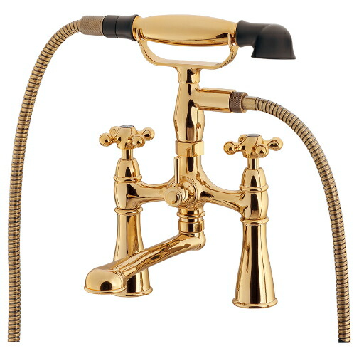 楽天市場】シャワー水栓 バス水栓 壁付混合栓 クラシック テレフォン