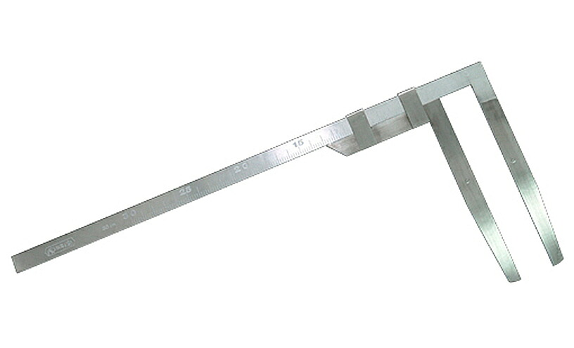 シンワ測定 材木尺 ステン 表2mm・裏1mm目盛 30cm 63509|ケンチクボーイ