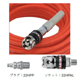 フジマック マッハ高圧スムージーホース口径6mm×10m オートロックスウィングカプラ付 NHAL-610