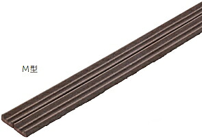 MARUKI（丸喜金属）　ドアクッションテープ　M-650　M型（4×9mm×2ｍ）　茶色【1箱/10本入】