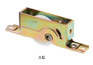 MARUKI(丸喜金属) アジャスト戸車(上下調整式・BR入) A型 N-260【1箱/12個入】|ケンチクボーイ