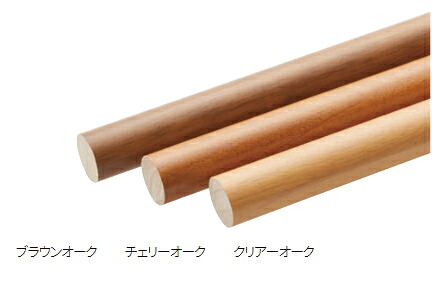 MARUKI（丸喜金属）　35φラバーウッド丸棒手スリ　W-802　サイズ：2000mm【1箱/6本入】【※事業所送りのみ/個人様宅への配送はできません】【※メーカー直送品のため代金引換便ご利用になれません】｜ケンチクボーイ