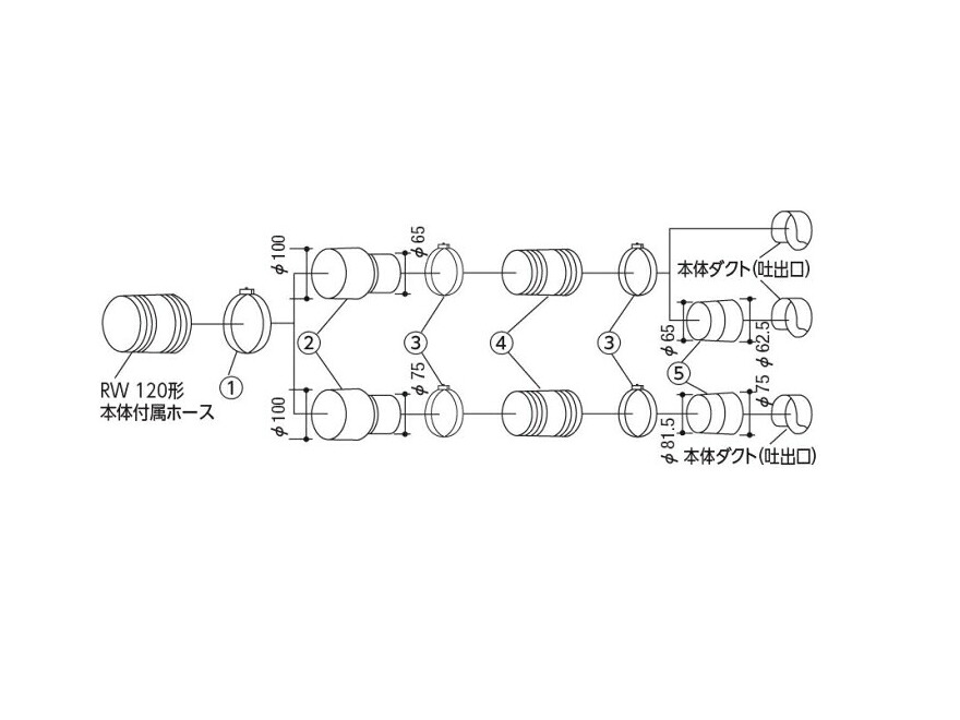 HiKOKI/ハイコーキ(日立電動工具)　ホースセットC　No.307124｜ケンチクボーイ